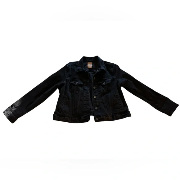 GAP black classic denim jacket - Picture 6 of 10